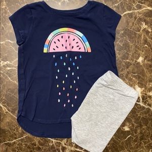 jumping beans tee and short set